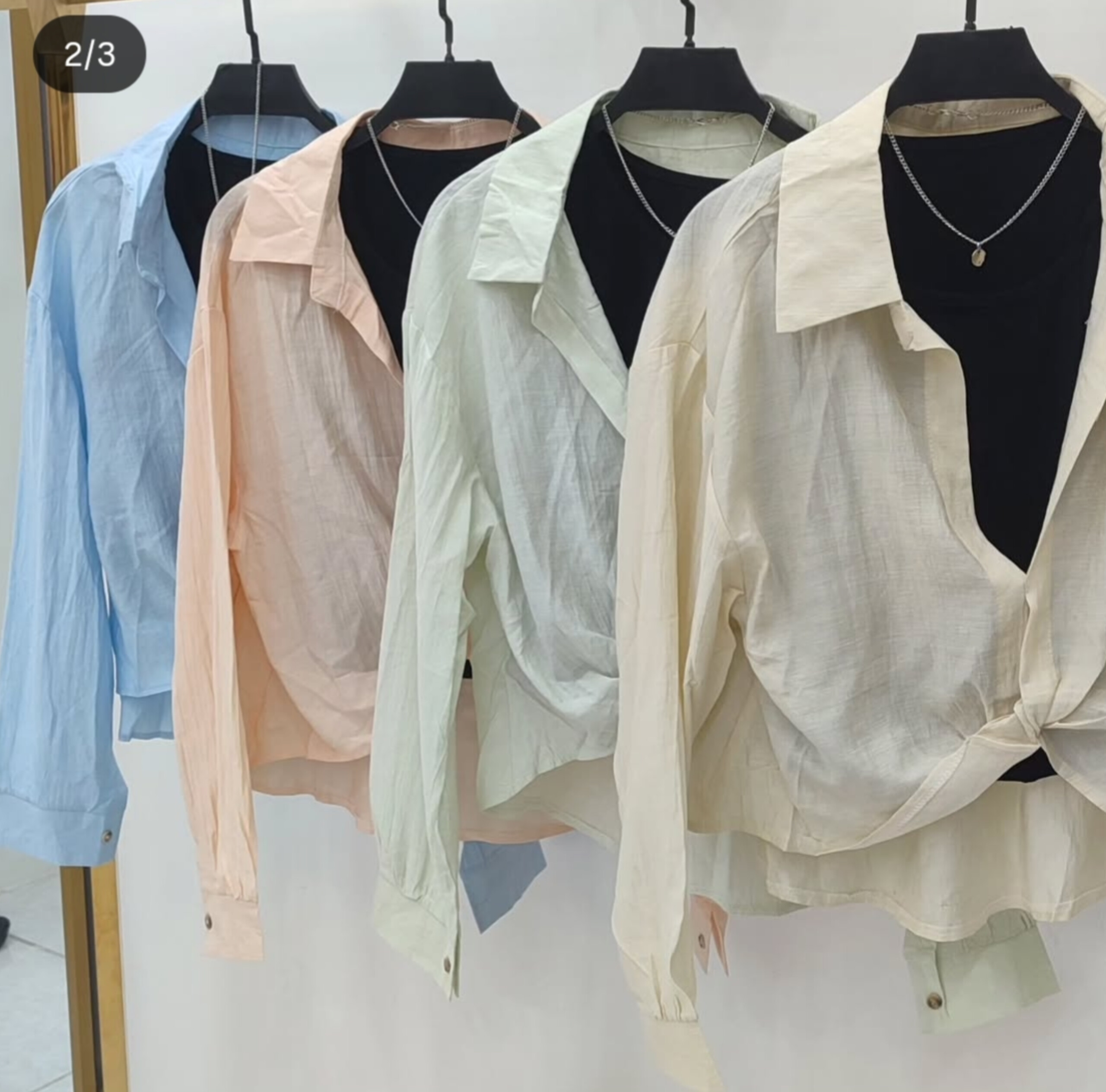 شومیز کراپ دو تکه سایز آزاد